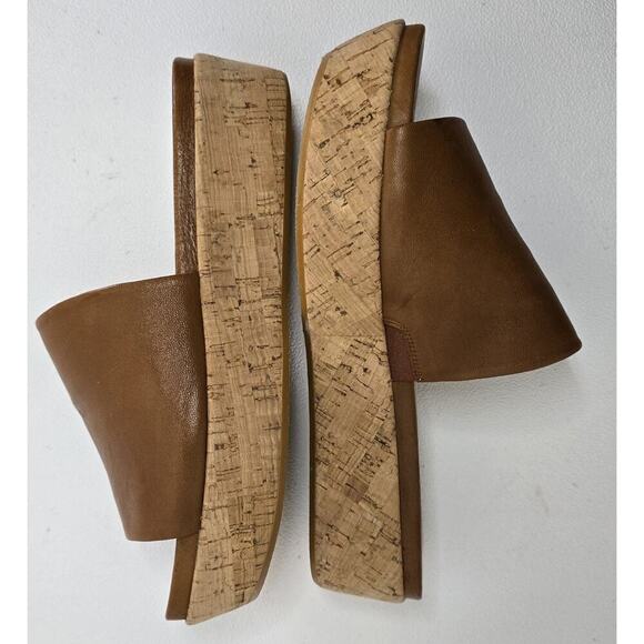 Stuart Weitzman Flatout Platform Sandal Brown Nappa Sz 8 M - Picture 6 of 10